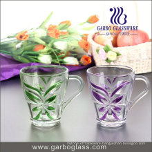 Nice Spray Color Cafe Glass Mug for Drinking Cappuccino and Latte